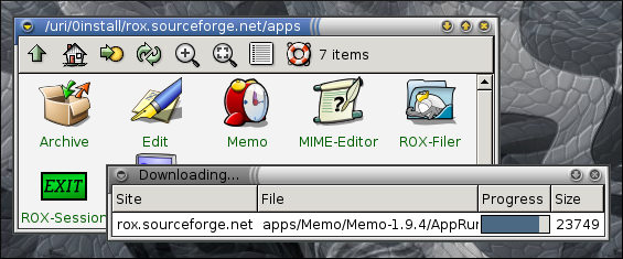 GUI progress indicator